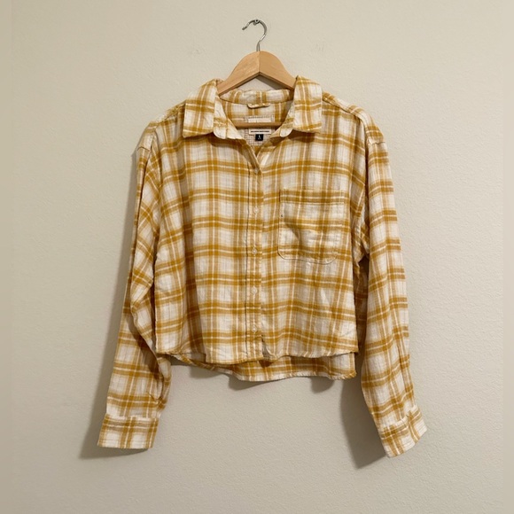 American Eagle Outfitters Tops - NWOT American Eagle Cropped Flannel Shirt